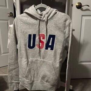 H&M Gray and Red Sweater USA Design